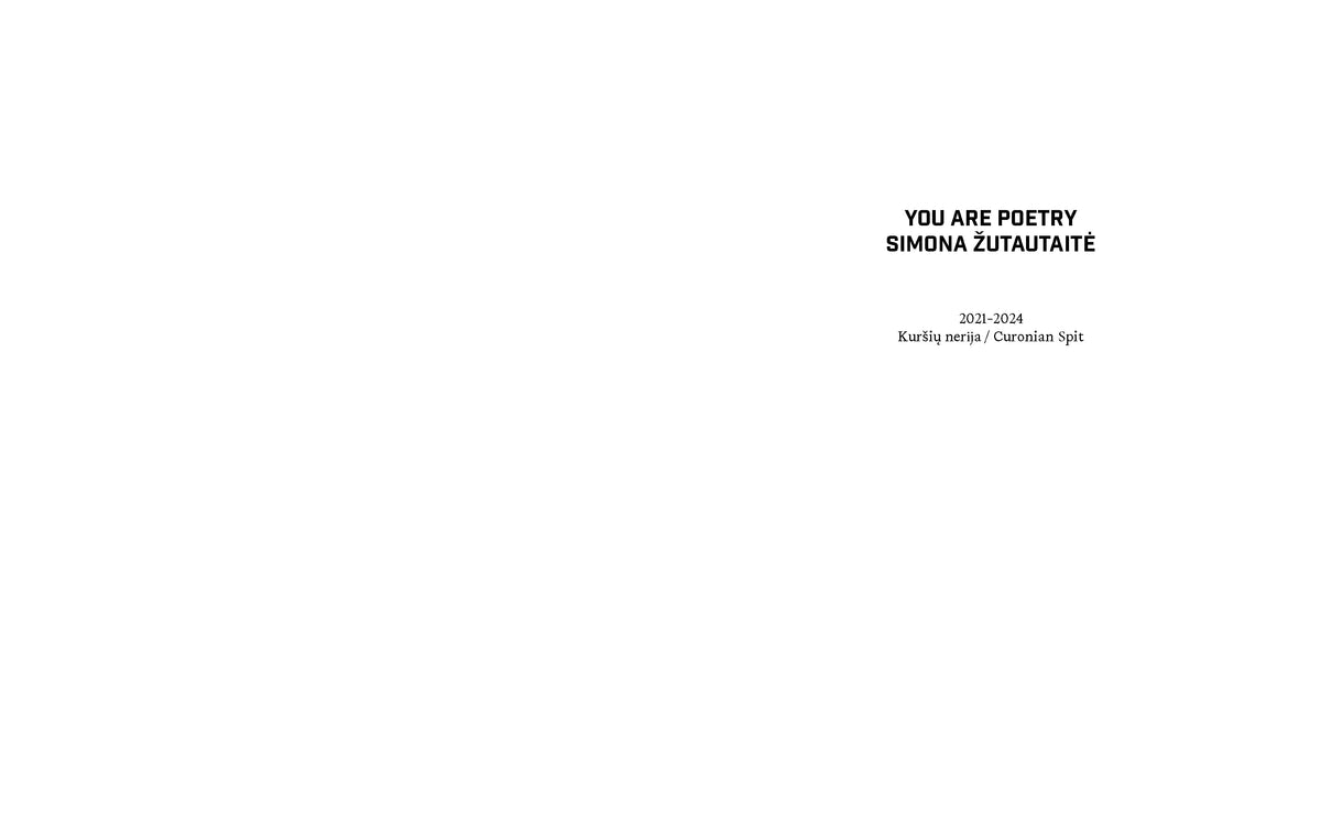 YOU ARE POETRY | IŠANKSTINIS UŽSAKYMAS